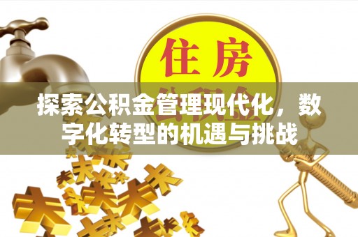 立山探索公积金管理现代化，数字化转型的机遇与挑战