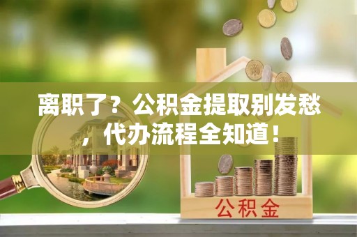 立山离职了？公积金提取别发愁，代办流程全知道！