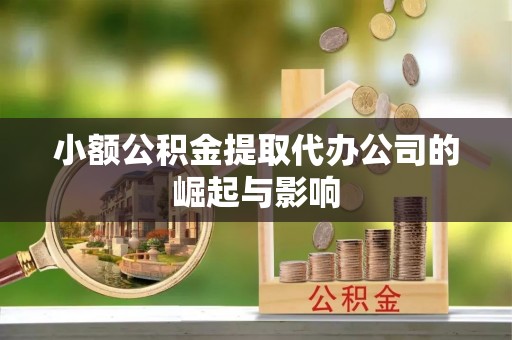 立山小额公积金提取代办公司的崛起与影响